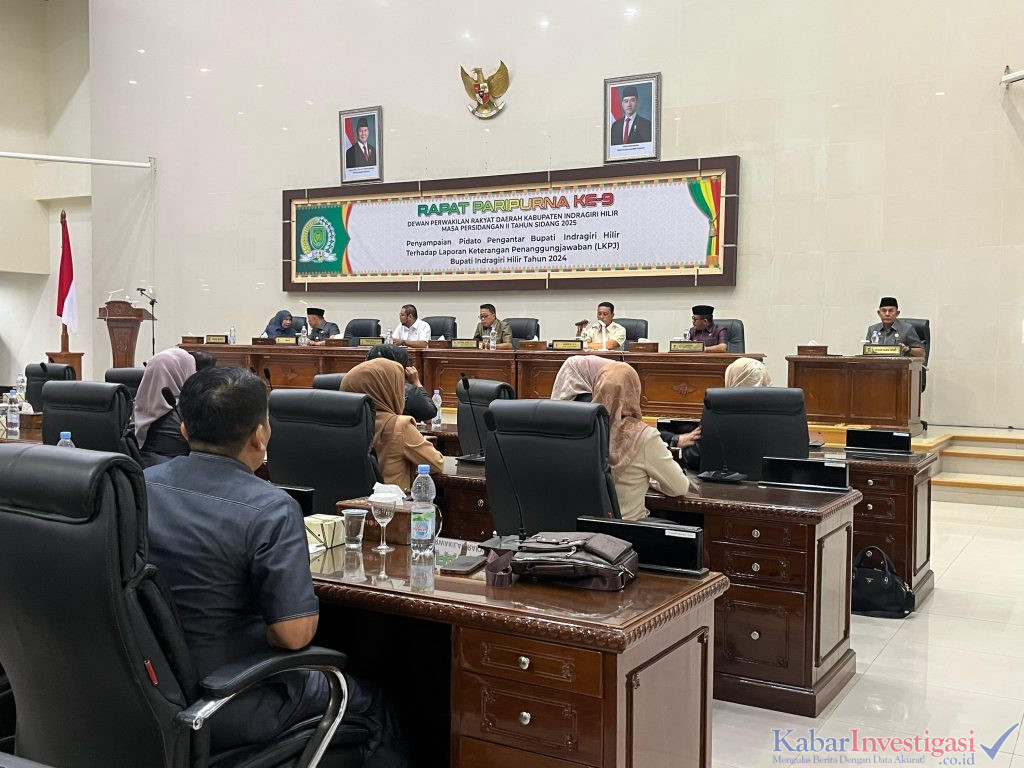 Ketua DPRD Inhil Iwan Taruna Pimpin Rapat Paripurna Ke-9 Masa Persidangan 2 Tahun 2025