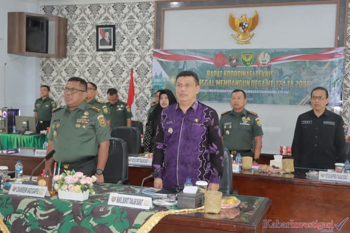 Rakornis TMMD ke-124, Tanjab barat Mantapkan Sinergi dengan TNI untuk Pembangunan Merata dan Ketahanan Nasional
