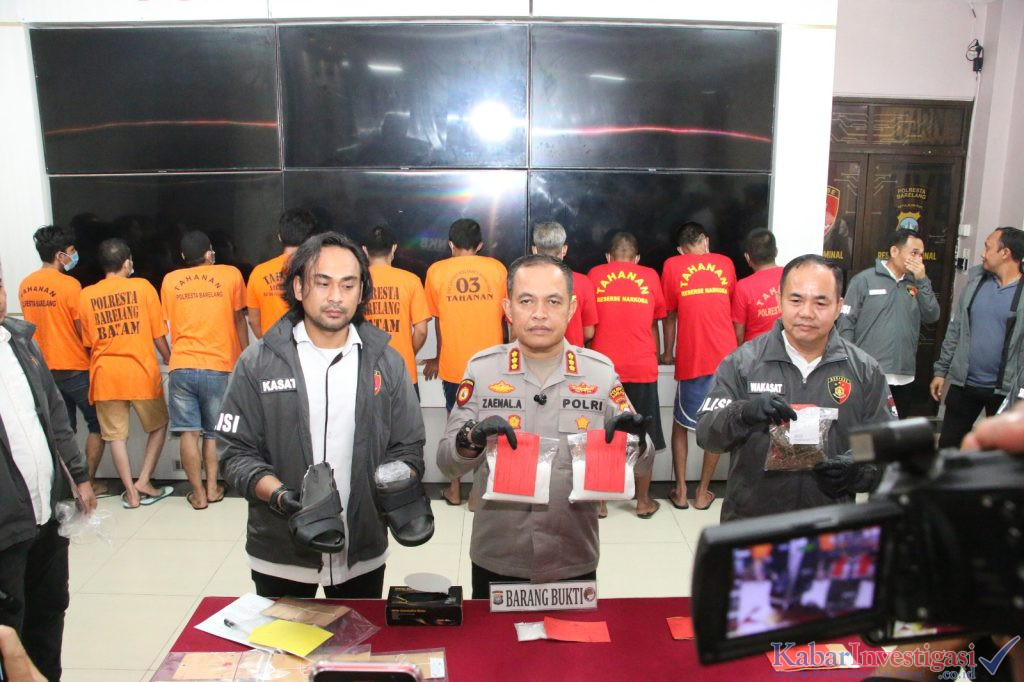 Polresta Barelang Ungkap 9 Kasus Narkoba, 10 Tersangka Diamankan Dalam Dua Bulan