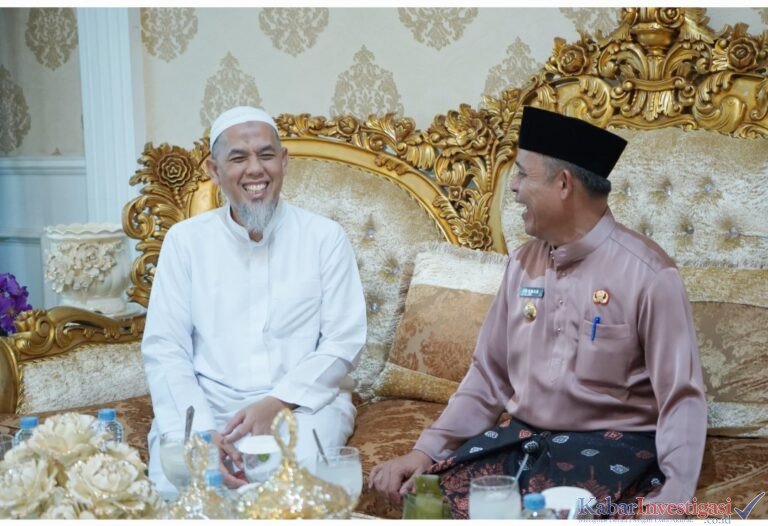 Penuh keakraban,Bupati Herman sambut Silaturahmi Walikota Dumai ke Inhil