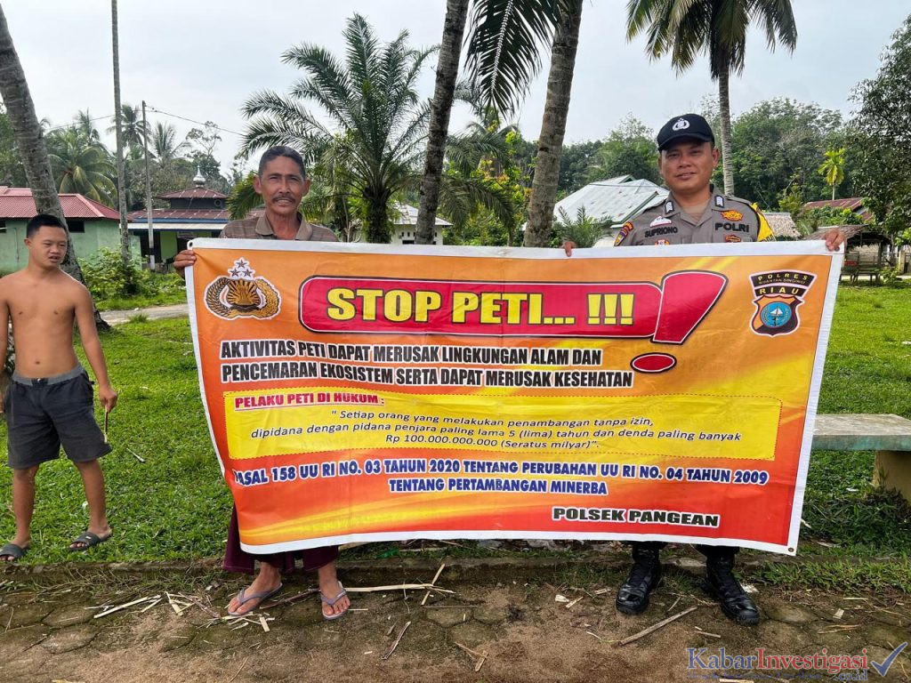 Polsek Pangean Gencarkan Penyuluhan Larangan PETI, Ajak Warga Jaga Kelestarian Alam