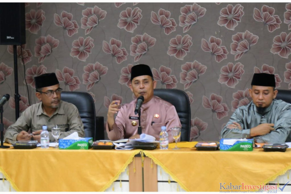 Bupati Inhil H. Herman Hadiri dan Pimpin Rapat Sinergi Pemerintah Daerah dan Dunia Usaha