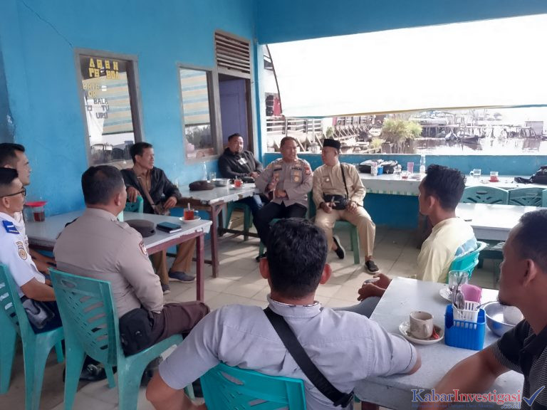 Jelang Idul adha, Polsek dan Camat Gaung Imbau Kamtibmas Pelabuhan Kuala Lahang