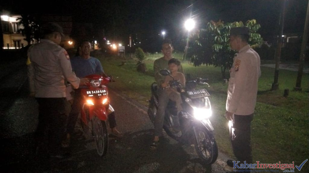 Tingkatkan Patroli Malam Hari, Polsek Keritang Berikan Rasa Nyaman Kepada Masyarakat