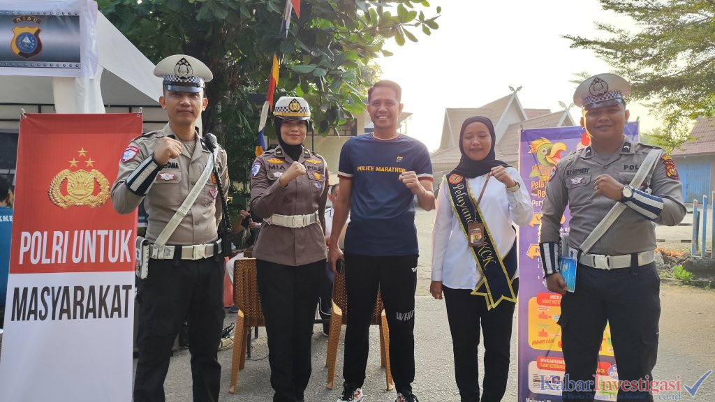 Tiga Pekan Lagi, Polres Inhil Giat Sosialisasi Riau Bhayangkara Run 2025