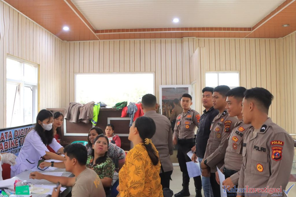 Polres Samosir Gelar Aksi Donor Darah Sambut Hari Bhayangkara ke-79.