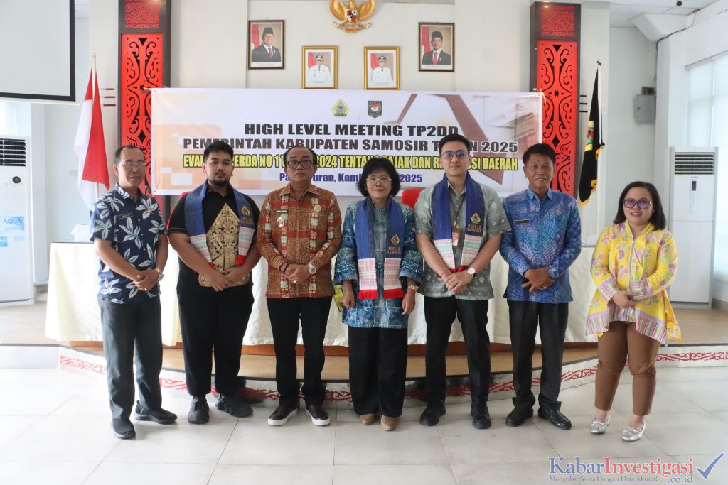 Wakil Bupati Samosir Pimpin High Level Meeting TP2DD, Evaluasi Perda No. 1 Tahun 2024 tentang Pajak dan Retribusi Daerah.
