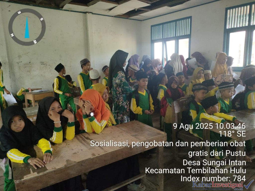Sungai Intan Tingkatkan Kesehatan Anak Sekolah Melalui Sosialisasi BIAS dan Pemeriksaan Gratis