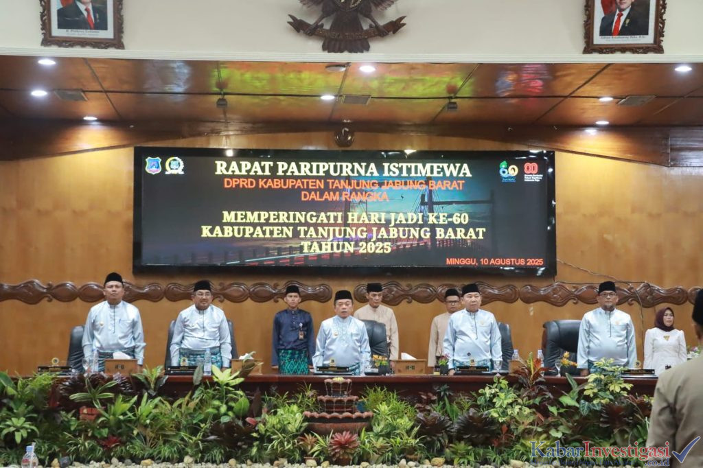 DPRD Tanjab Barat Gelar Paripurna IstimewaPeringati Hari Jadi Kabupaten ke 60 Tahun 2025