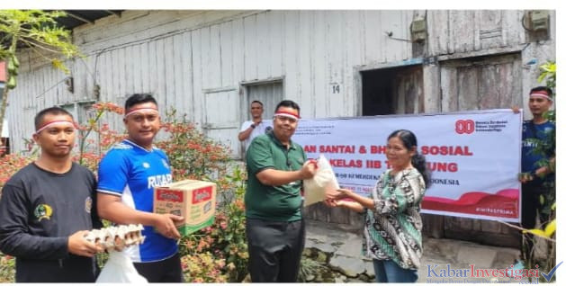 Karutan Tarutung Evan Yudha : Jelang HUT RI Serahkan Sembako Warga Berterimakasih