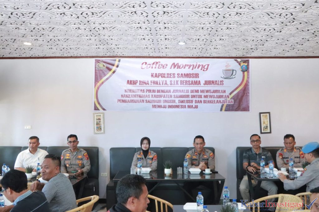 Kapolres Samosir Bersama Puluhan Jurnalis, Perkuat Sinergi Demi Pembangunan Menuju Indonesia Maju.