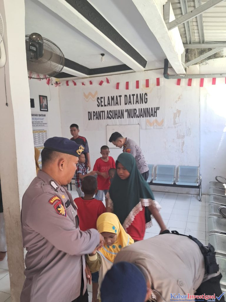 HUT RI Ke-80, Satpolairud Polresta Barelang Tebar Kepedulian Sosial ke Anak Panti Asuhan Nurjannah