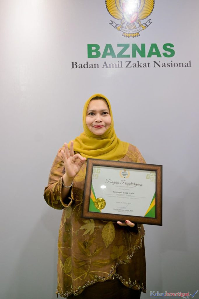 Bupati Bengkalis Kasmarni Raih BAZNAS Award 2025 untuk Kedua Kalinya, Bukti Komitmen Pengelolaan Zakat di Daerah