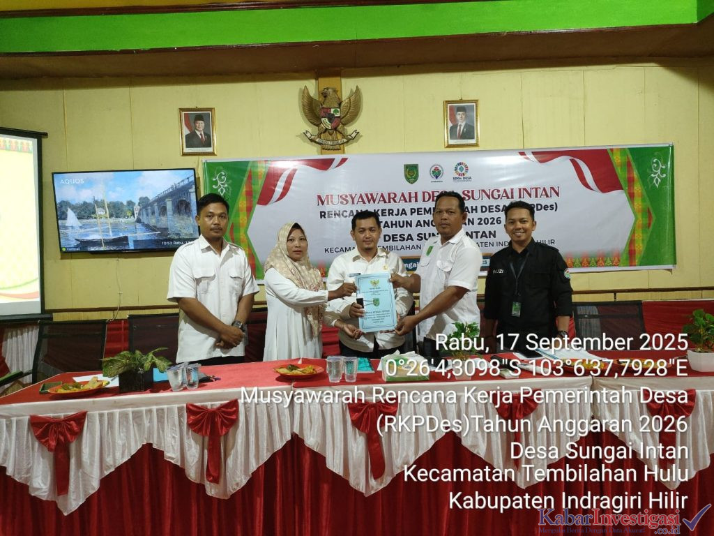 Pemdes Sungai Intan Laksanakan Musdes Penetapan RKPDES Tahun 2026