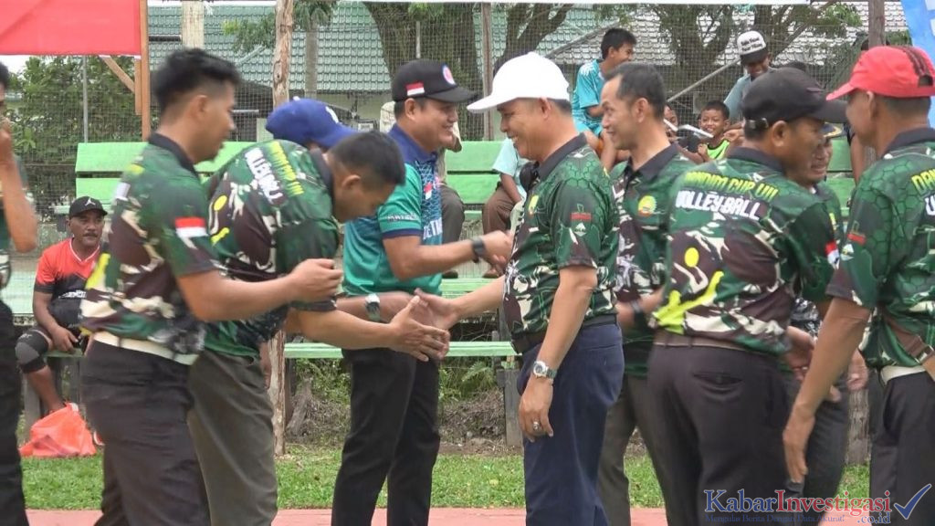 Bupati Inhil Hadiri Pembukaan Semi Open Turnamen Bola Voli Putra Dandim 0314 Piala Inhil ke-7 Tahun 2025