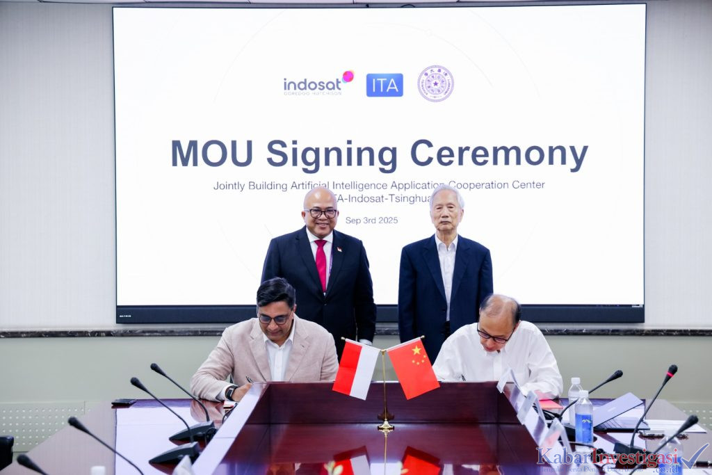 Indosat, ITA, dan Tsinghua University Dirikan AI Application Cooperation Center di Indonesia