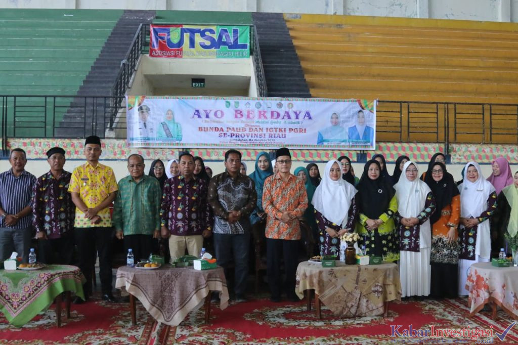 Bupati Inhil ikuti pembukaan “Ayo Berdaya” secara virtual sekaligus buka lomba membatik anak TK tingkat Kabupaten Indragiri Hilir