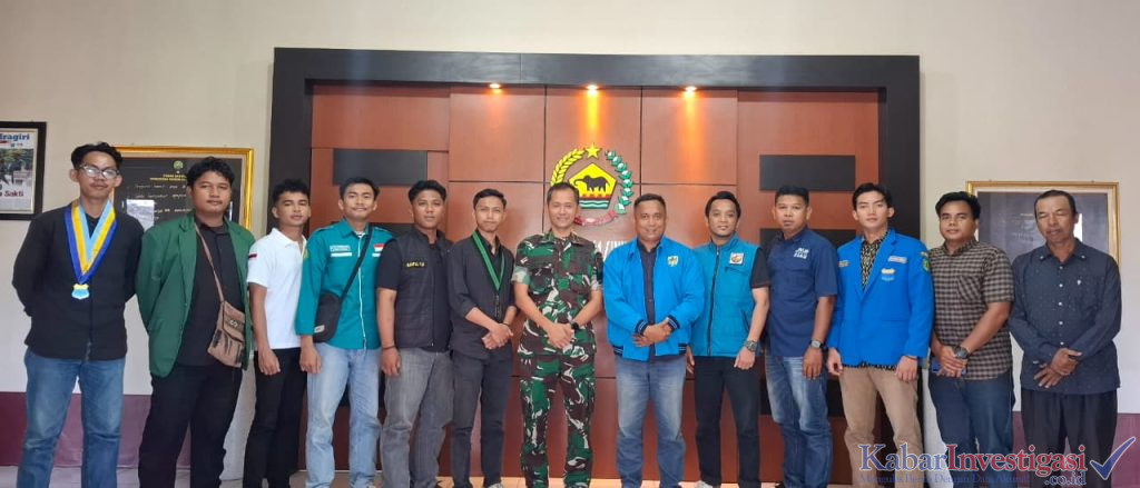 Pererat Silaturahmi, Dandim 0314/Inhil Sambut Hangat Kunjungan KNPI dan Organisasi Pemuda