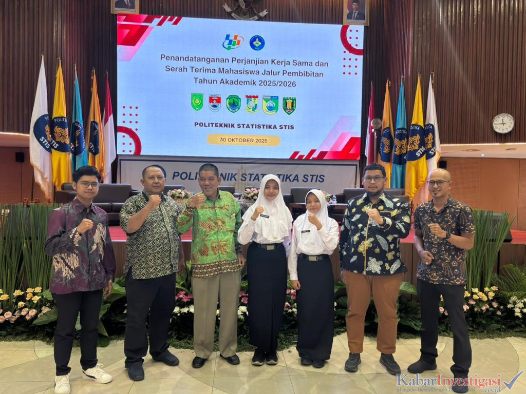 Pemkab Inhil Teken Kerja Sama dengan Politeknik Statistika STIS untuk Penguatan SDM Statistik