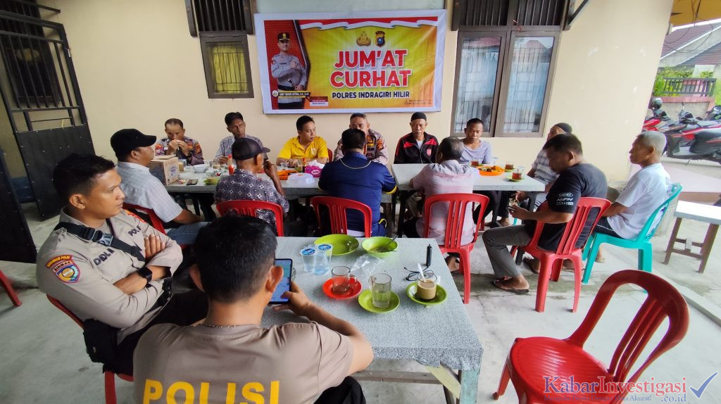 Polres Indragiri Hilir Gelar Jumat Curhat Bersama Warga RT 07 RW 02 Kelurahan Sungai Beringin