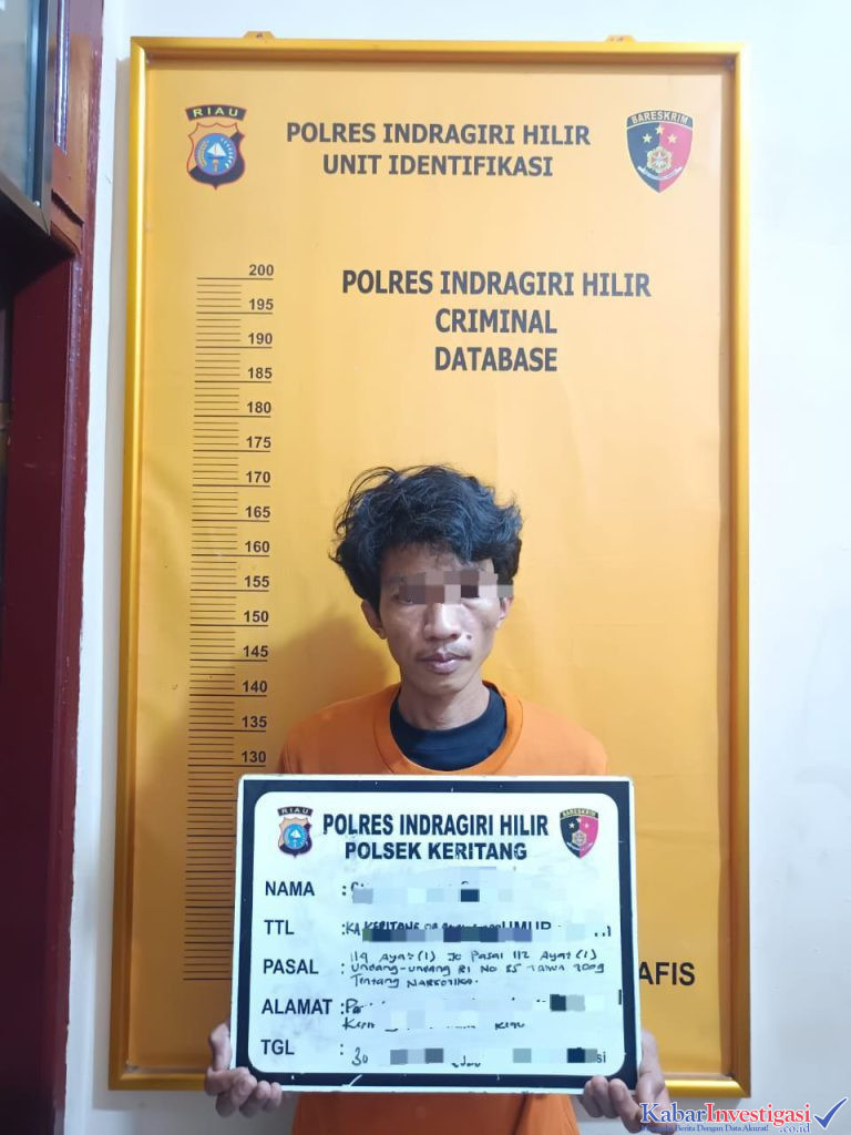 Polres Indragiri Hilir Amankan Barang Bukti Shabu Seberat 2,7 Gram