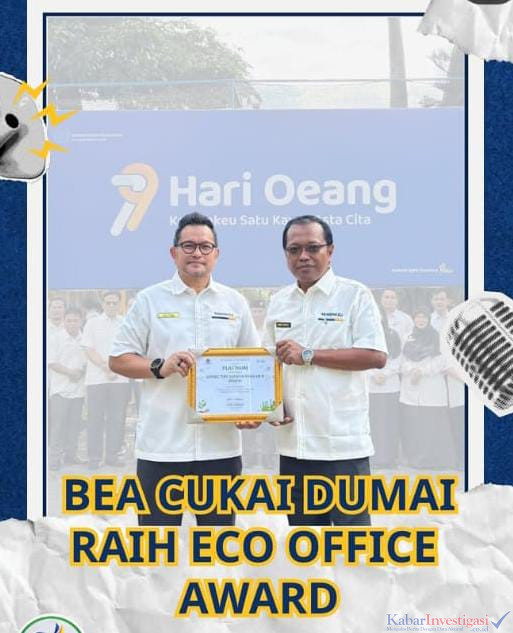 Apresiasi ! Bea Cukai Dumai Meraih Eco Office Award Level Platinum