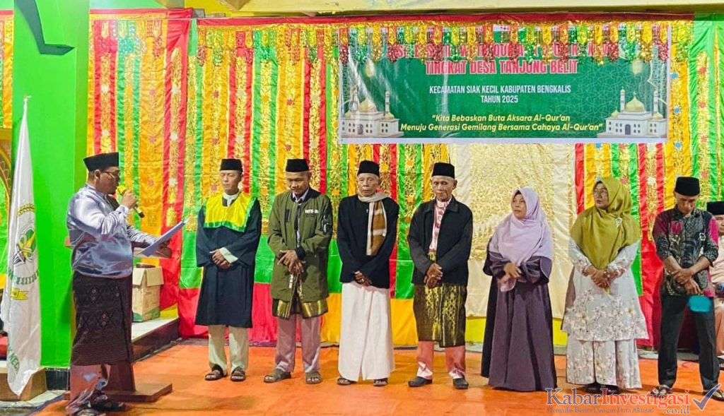 Pj Kades Tanjung Belit Buka Resmi MTQ Tingkat Desa Tanjung Belit