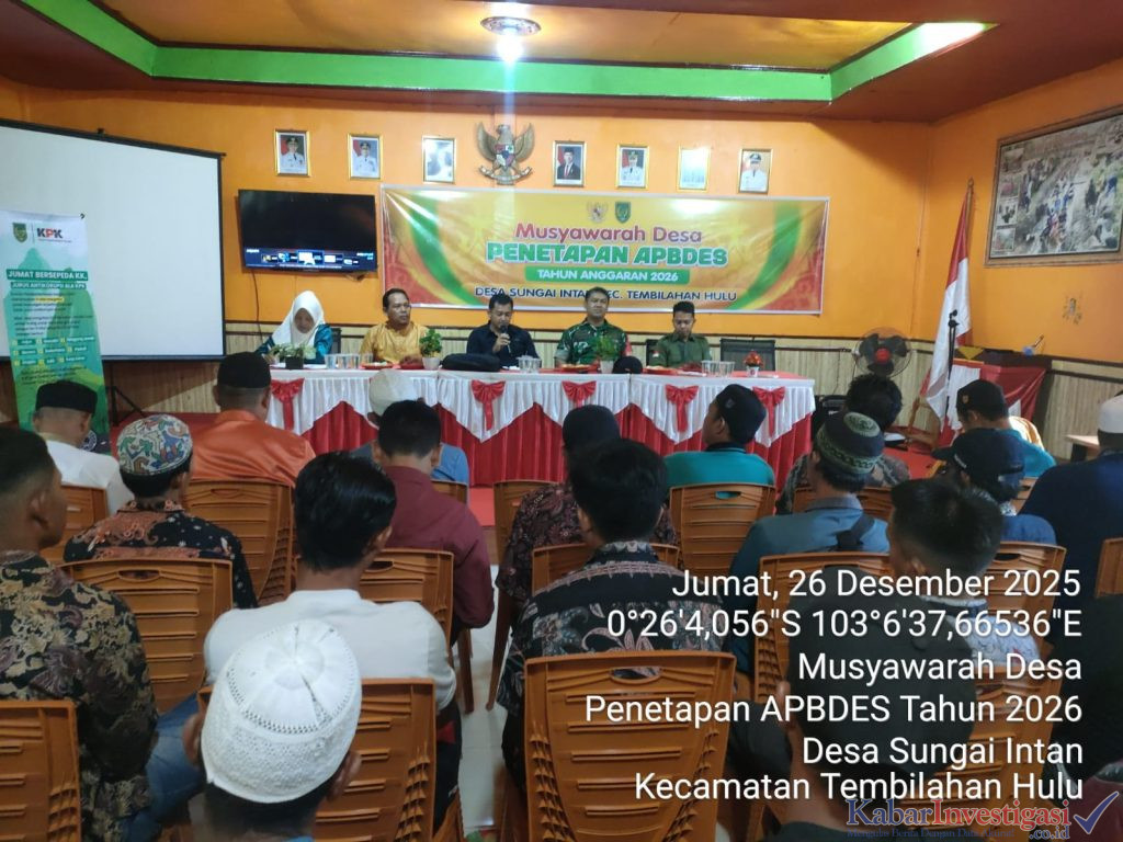 Musdes Sungai Intan Tetapkan APBDesa Tahun 2026