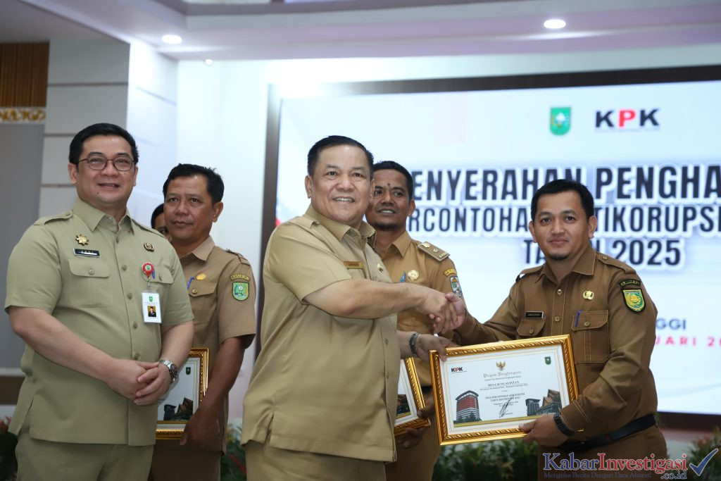 Sungai Intan Raih Penghargaan Desa Percontohan Antikorupsi Provinsi Riau Tahun 2025, Bupati Inhil Beri Apresiasi