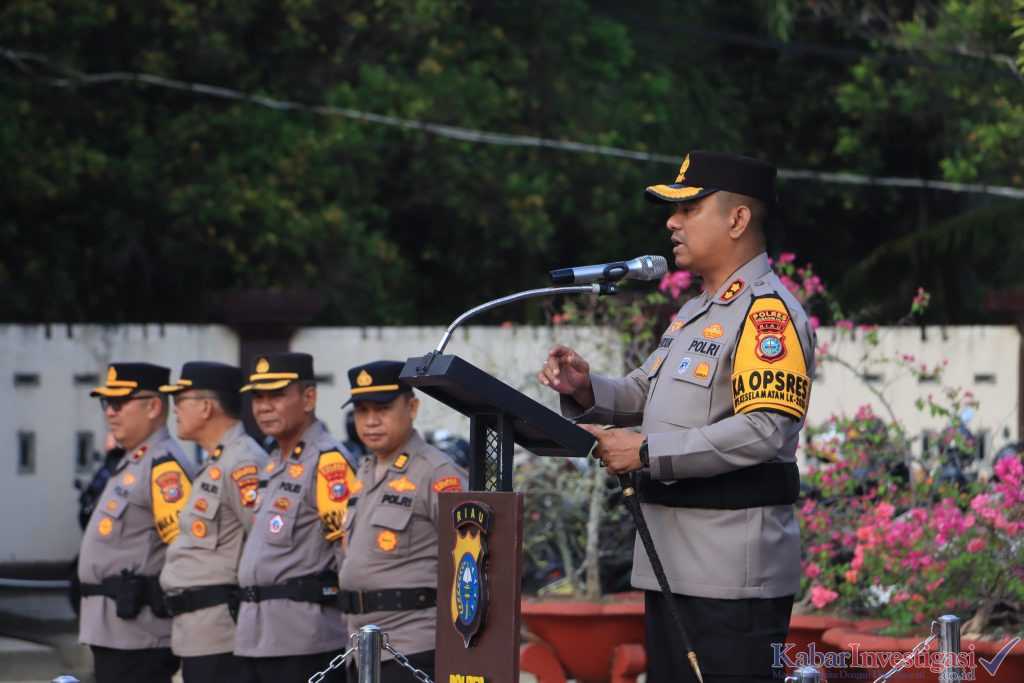 Polres Indragiri Hilir Gelar Upacara PTDH, Tujuh Personel Resmi Diberhentikan