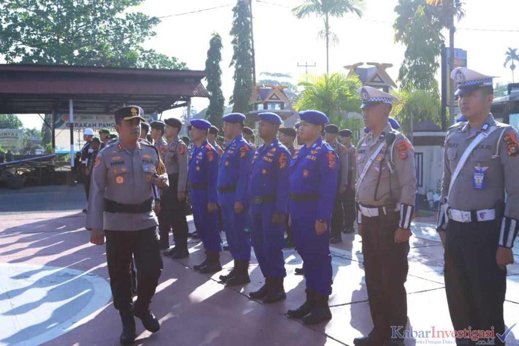 Polres Indragiri Hilir Gelar Apel Gelar Pasukan Operasi Ketupat 2026 untuk Pelayanan Idul Fitri 1447 H