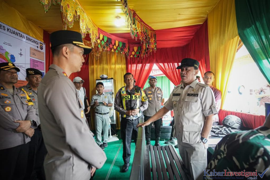 Jelang Lebaran Idul Fitri Bupati Kuansing Tinjau dua Poskotis Tugu Carano Dan Kasang
