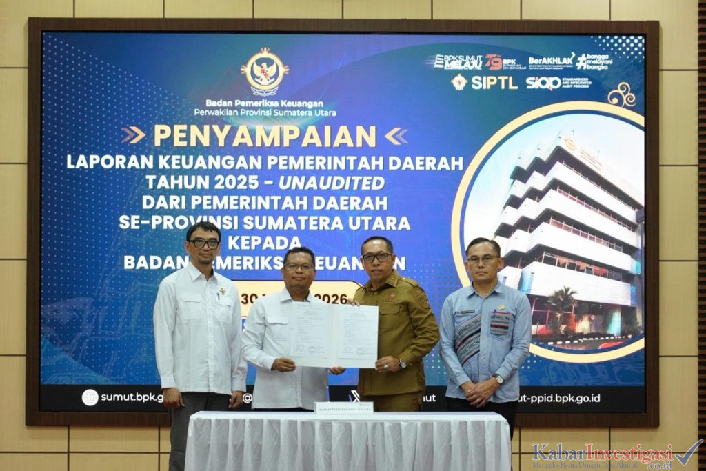 Serahkan LKPD Unaudited TA 2025 ke BPK RI Perwakilan Sumut, Pemerintah Kabupaten Tapanuli Utara Berkomitmen Bersikap Kooperatif Selama Proses Audit