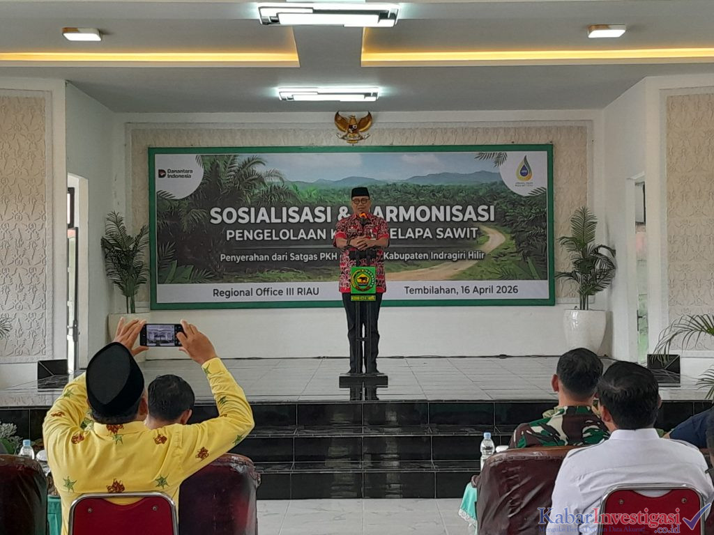 Sosialisasi dan Harmonisasi Pengelolaan Kebun Kelapa Sawit di Inhil, Dirangkai Penyerahan dari Satgas PKH
