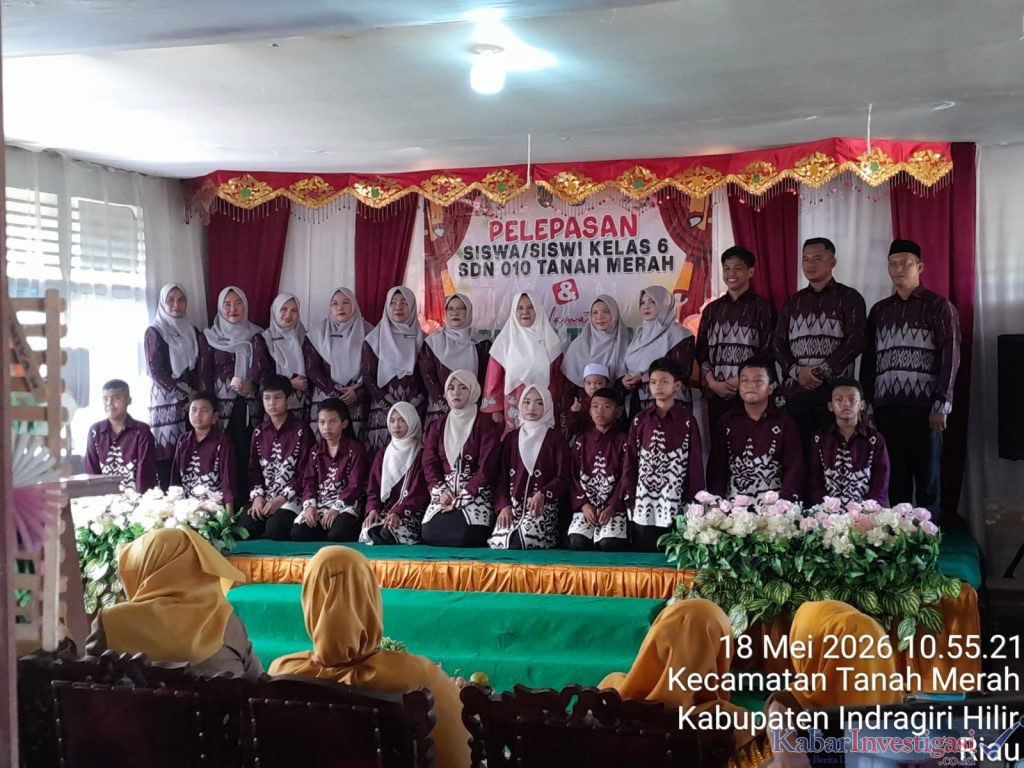 Pelepasan Siswa Kelas VI SDN 010 Tanah Merah Berlangsung Khidmat, Wali Murid Sampaikan Apresiasi