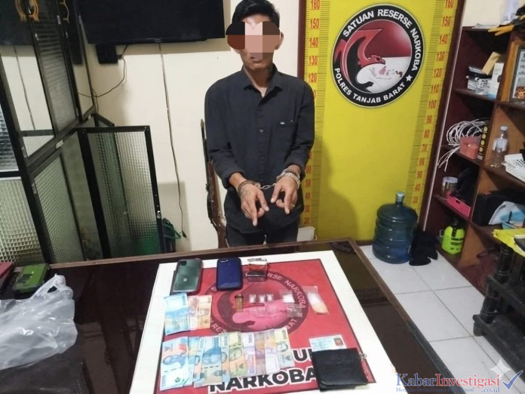 Satresnarkoba Polres Tanjab Barat Amankan Dua Terduga Pelaku Penyalahgunaan Narkotika, Bandar Masih Diburu