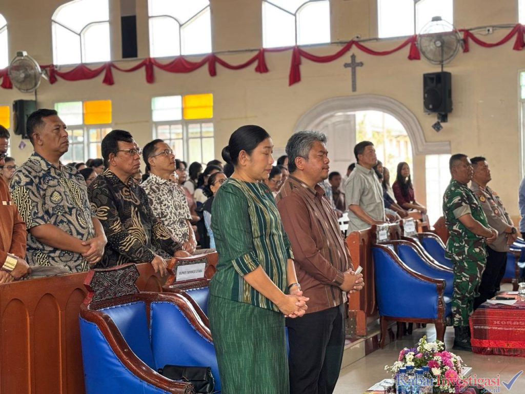 Pemkab Taput Hadiri Ibadah Minggu II Dung Trinitatis dan Pelantikan Pengurus Yayasan Anugerah HKI Tarutung Kota