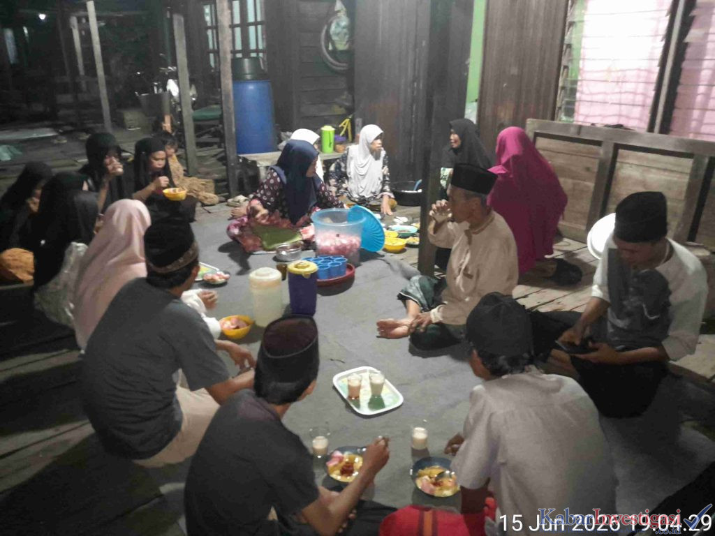 Warga Tanjung Pinang Lama Gelar Doa Bersama Sambut 1 Muharam 1448 H di Dusun Sungai MenitTanah Merah