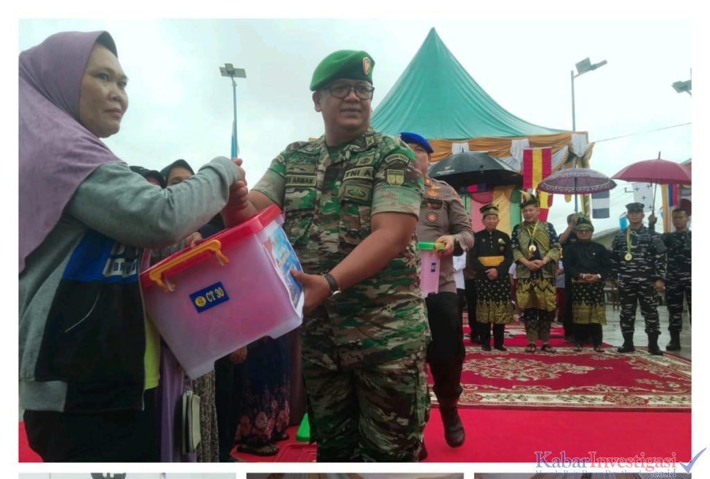 TNI AL Kodaeral I Turun ke Pulau Halang, Gelar Bakti Sosial Kesehatan Gratis untuk Warga Pesisir Rohil