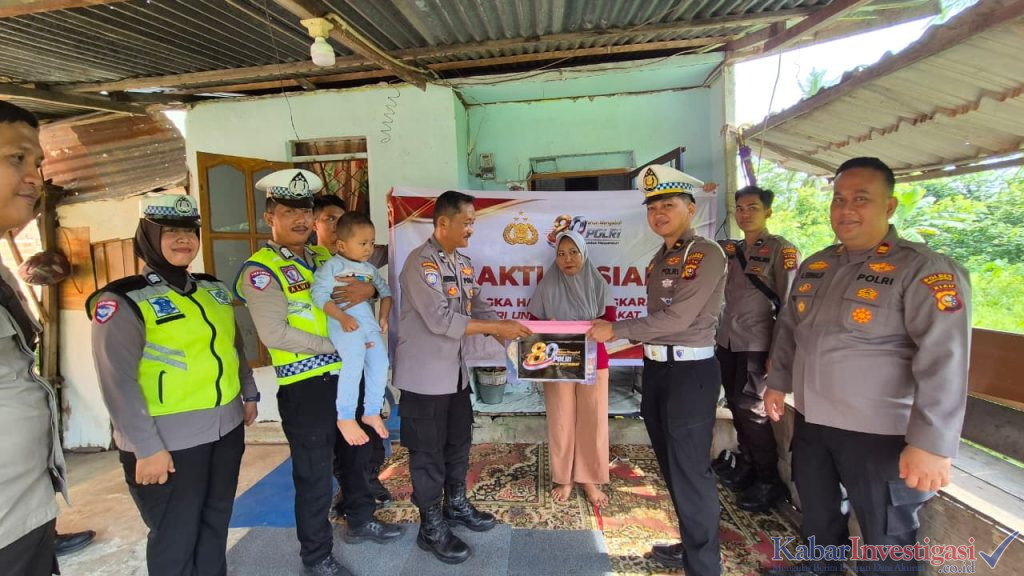 Polres Inhil Salurkan Paket Sembako dalam Rangka Hari Bhayangkara ke-80