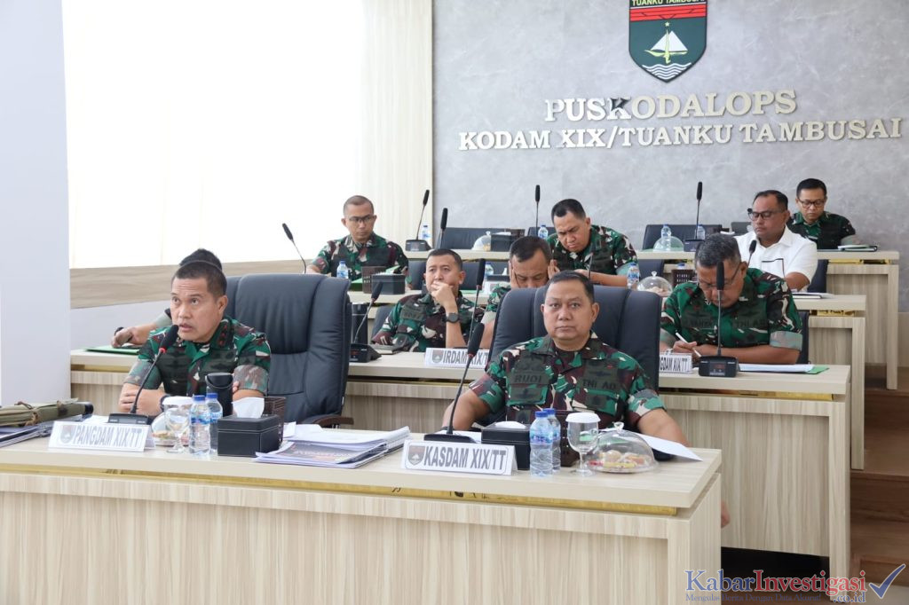Kodam XIX Tuanku Tambusai Perkuat Kesiapsiagaan Karhutla, Pangdam Pimpin Langsung TFG Virtual