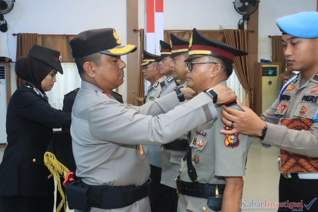 Polres Indragiri Hilir Gelar Upacara Sertijab Kabagops, Kapolsek Pulau Burung dan Kapolsek Kempas