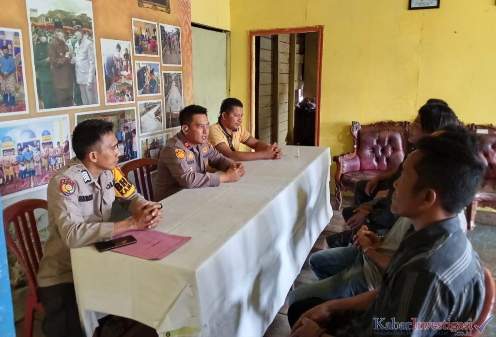 Polsek Mandah Koordinasi Pendataan Lahan Jagung di Desa Cahaya Baru, Dukung Swasembada Pangan Nasional