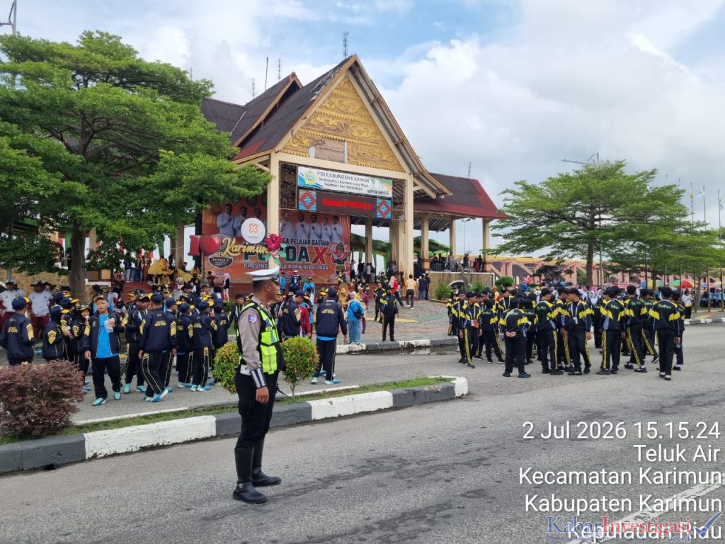 Ratusan Personel Polres Karimun Dikerahkan, Pengamanan POPDA 2026 di Karimun Berjalan Lancar hingga Penutupan