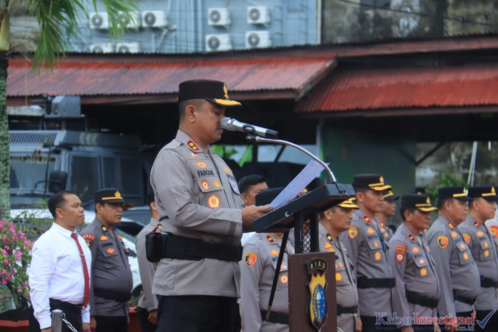 Sertijab Sejumlah Pejabat Utama dan Kapolsek Jajaran, Kapolres Inhil Tekankan Profesionalisme dan Pelayanan Presisi