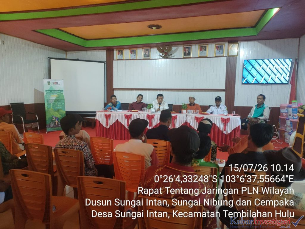 Bahas Jaringan PLN, Pemdes Sungai Intan Musyawarah