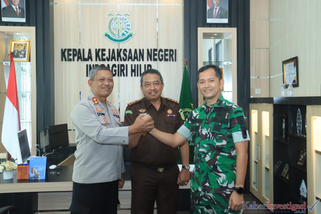 Kapolres Indragiri Hilir Perkuat Sinergitas TNI, Polri, dan Kejaksaan Melalui Silaturahmi