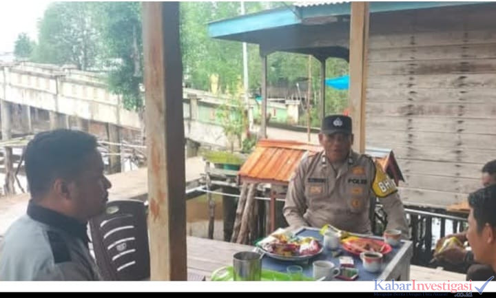 Polsek Mandah Koordinasi dengan Warga Desa Bakau Aceh Dukung Program Ketahanan Pangan
