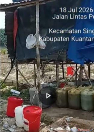 Aktivitas Peti Masih Berlangsung di Lokasi Desa Petai Tim Wartawan Temukan Puluhan Jeriken Solar