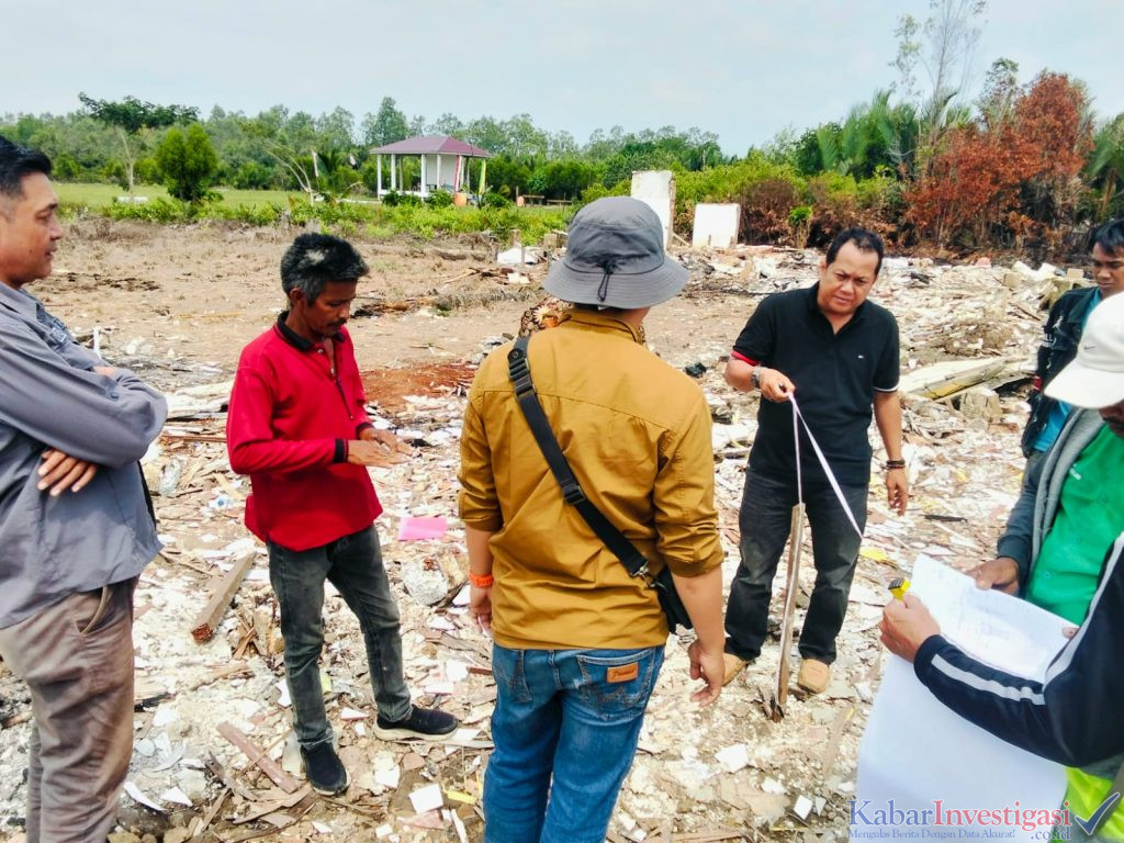 DINAS PUPR INHIL LAKUKAN TINJAUAN LOKASI PEMBANGUNAN KANTOR CAMAT TANAH MERAH